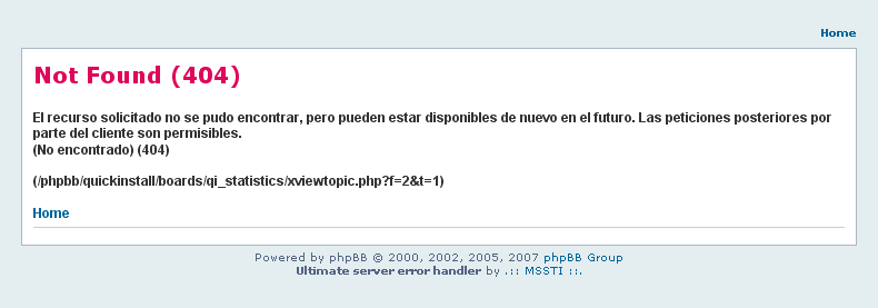 Modo : html<br />con estilo emulando mensaje de error interno