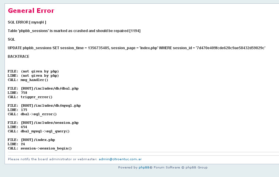 Este es el 1er error que me salta
