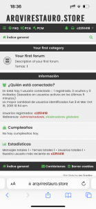 Una captura desde celular con Flat-Style funcionando